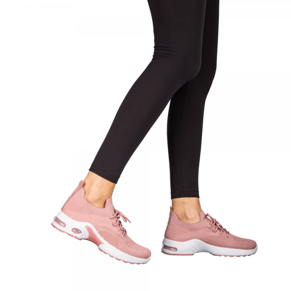 Дамски спортни обувки розови  от текстилен материал  Fepa, 3 - Kalapod.bg